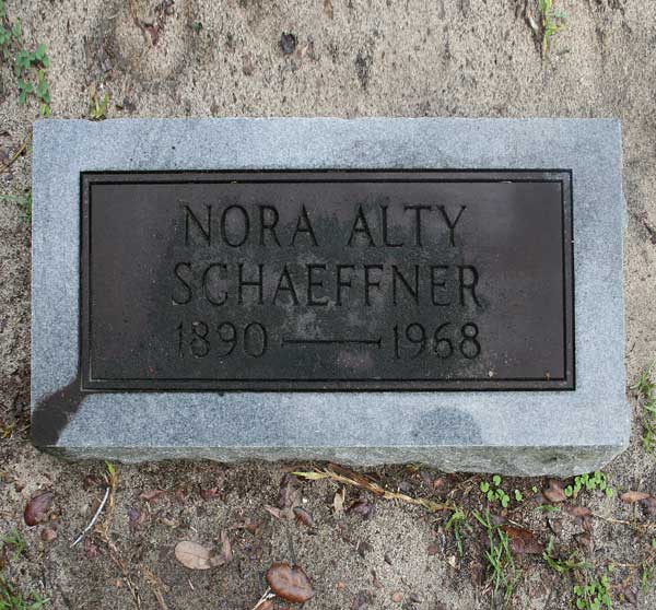 Nora Alty Schaeffner Gravestone Photo