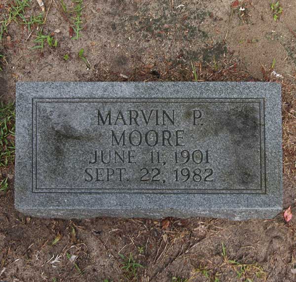 Marvin P. Moore Gravestone Photo