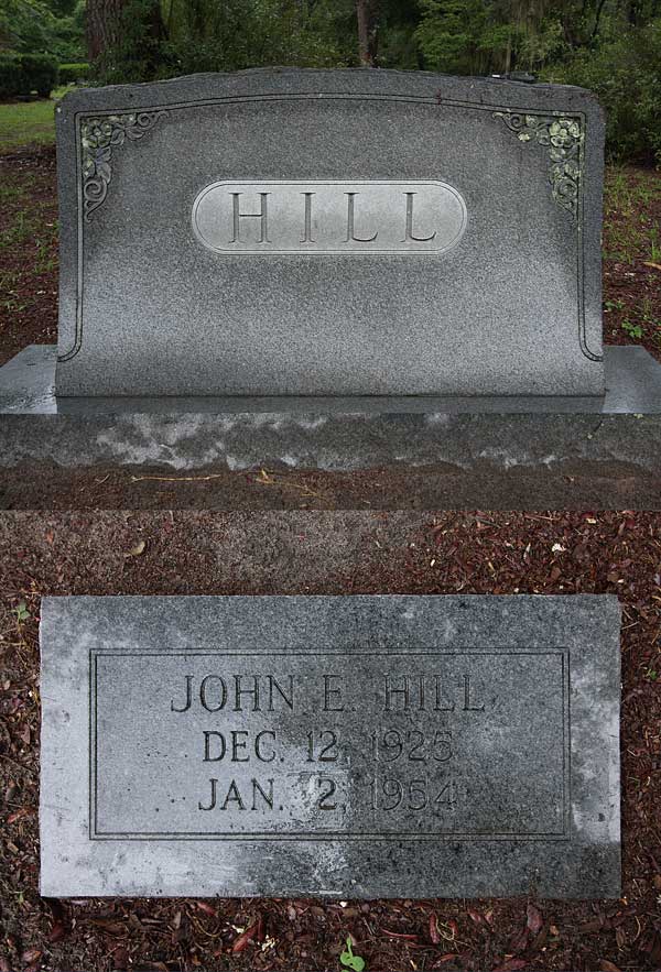 John E. Hill Gravestone Photo