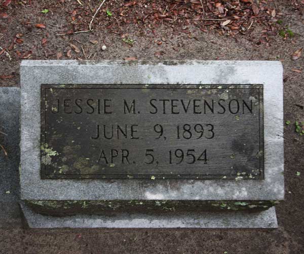 Jessie M. Stevenson Gravestone Photo