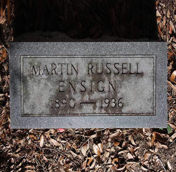 Martin Russell Ensign Gravestone Photo