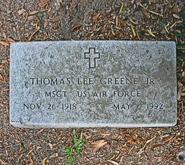 Thomas Lee Greene Gravestone Photo