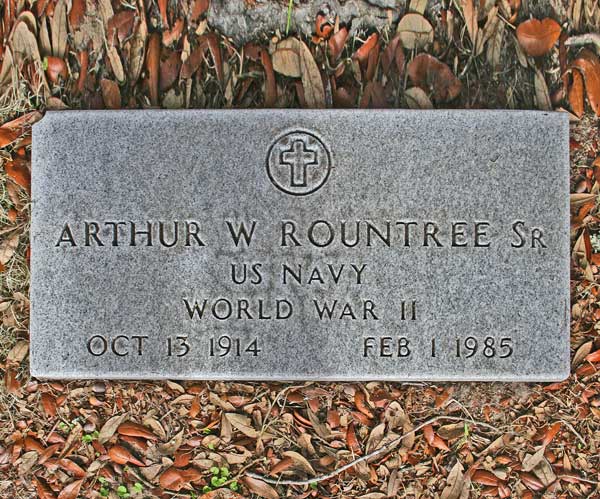 Arthur W. Rountree Gravestone Photo