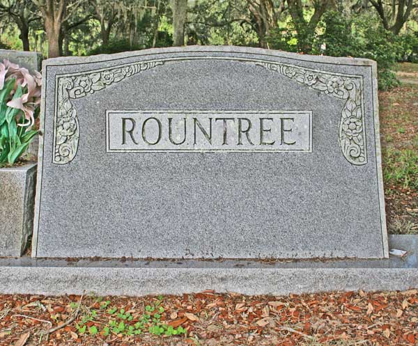  Rountree family Gravestone Photo