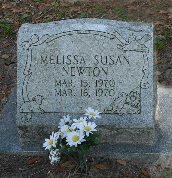 Melissa Susan Newton Gravestone Photo