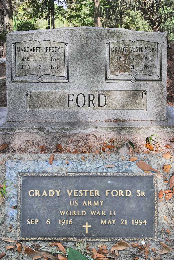 Margaret & Grady Vester Ford Gravestone Photo