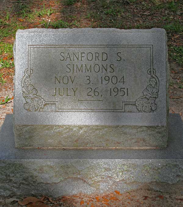 Sanford S. Simmons Gravestone Photo