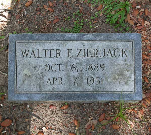 Walter F. Zierjack Gravestone Photo