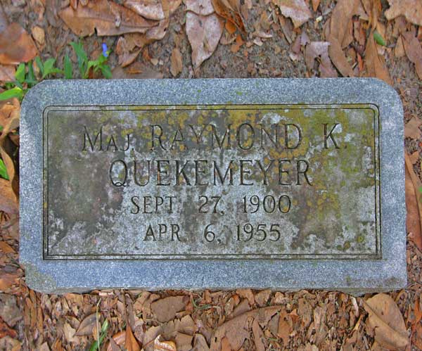 Maj. Raymond K. Quekemeyer Gravestone Photo