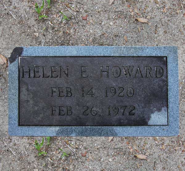 Helen E. Howard Gravestone Photo