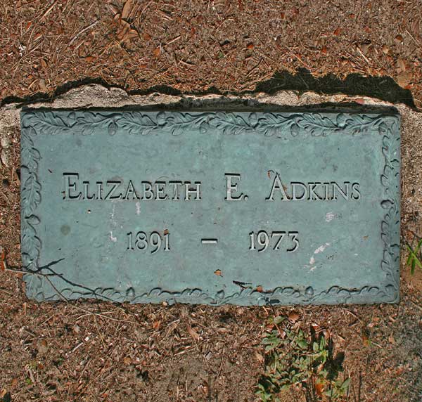 Elizabeth E. Adkins Gravestone Photo