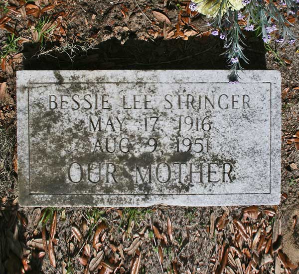 Bessie Lee Stringer Gravestone Photo