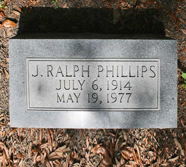 J. Ralph Phillips Gravestone Photo