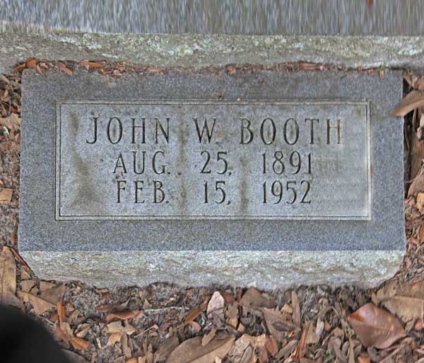 John W. Booth Gravestone Photo