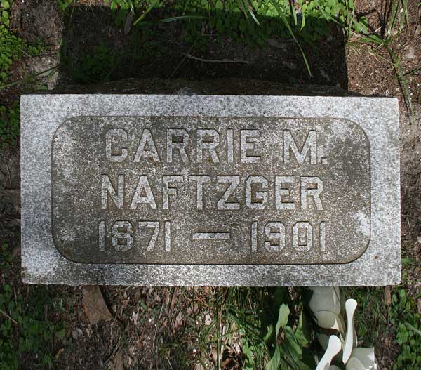 Carrie M. Naftzger Gravestone Photo