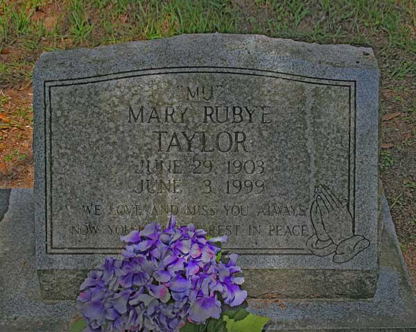 Mary Rubye Taylor Gravestone Photo