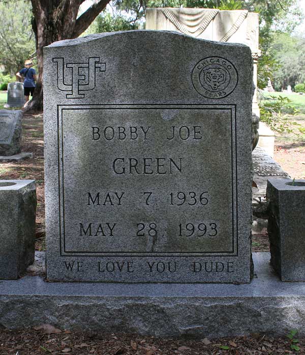 Bobby Joe Green Gravestone Photo