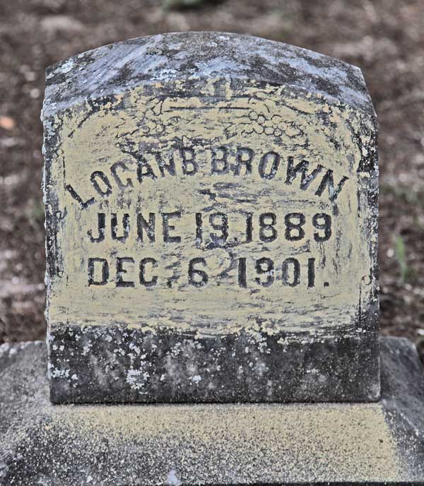 Locan B Brown Gravestone Photo