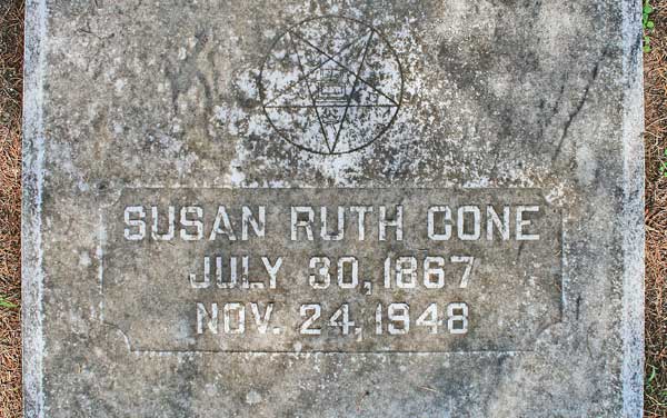 Susan Ruth Cone Gravestone Photo