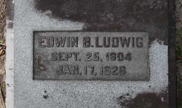 Edwin B. Ludwig Gravestone Photo