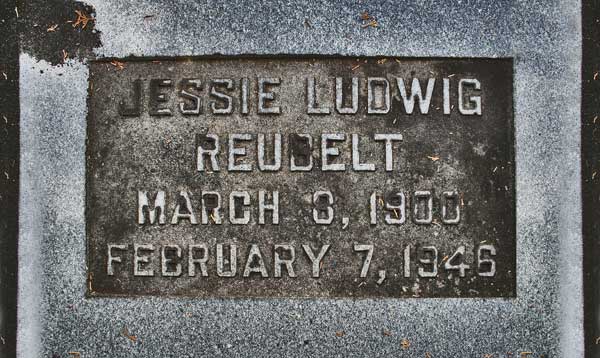 Jessie Ludwig Reubelt Gravestone Photo