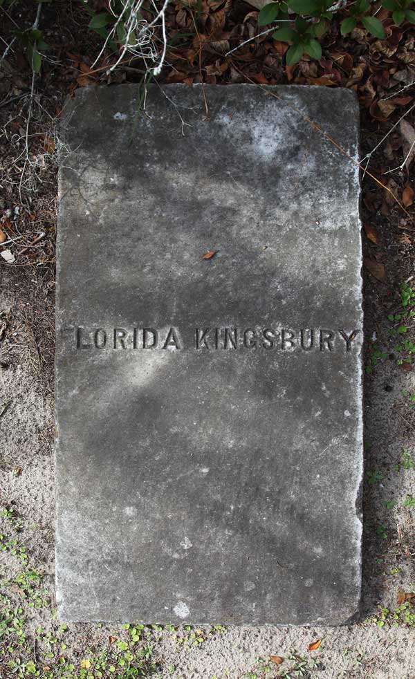 Florida Kingsbury Gravestone Photo