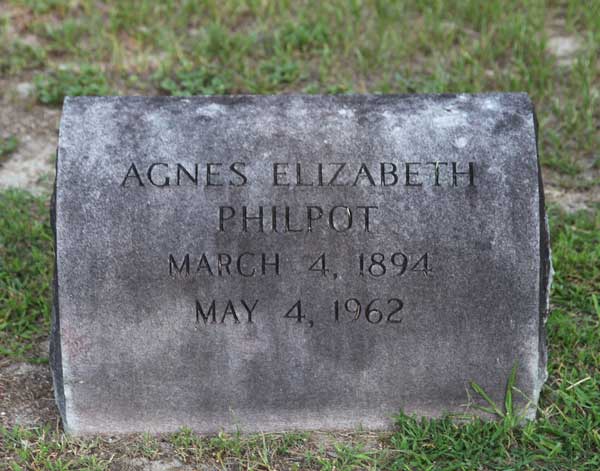 Agnes Elizabeth Philpot Gravestone Photo