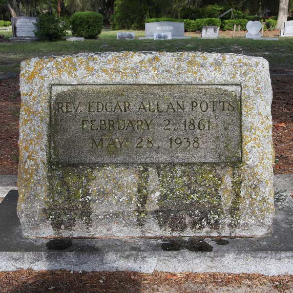 Rev. Edgar Allen Potts Gravestone Photo