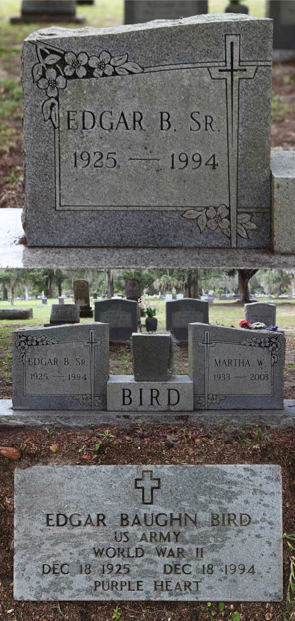 Edgar Baughn Bird Gravestone Photo