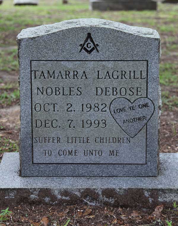 Tamarra Lagrill Nobles Debose Gravestone Photo