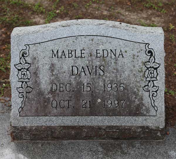 Mable Edna Davis Gravestone Photo