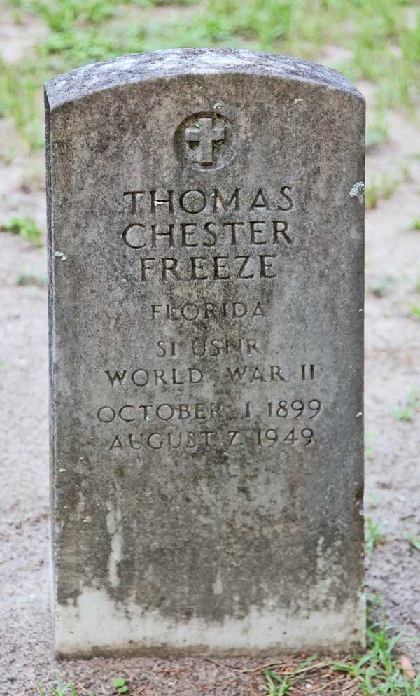 Thomas Chester Freeze Gravestone Photo