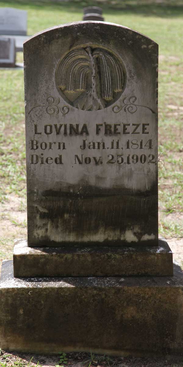 Lovina Freeze Gravestone Photo