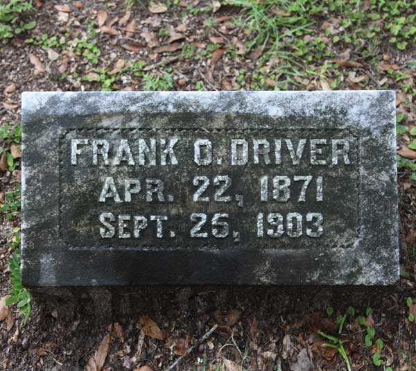 Frank O. Driver Gravestone Photo