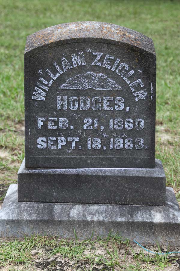 William Zeigler Hodges Gravestone Photo