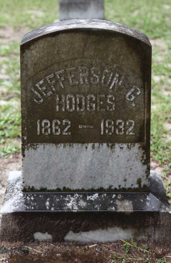 Jefferson G. Hodges Gravestone Photo