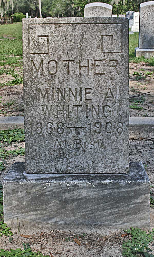 Minnie A. Whiting Gravestone Photo