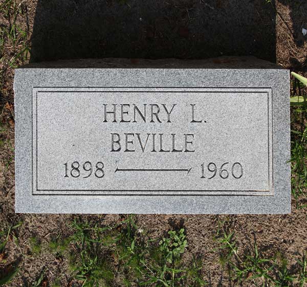 Henry L. Beville Gravestone Photo