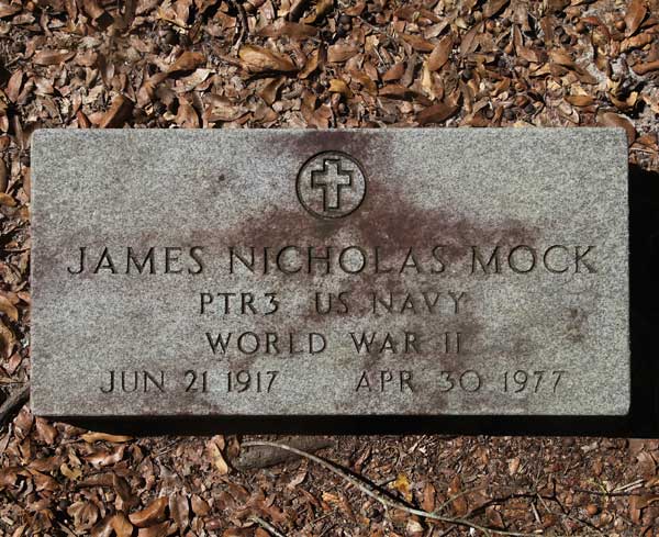 James Nicholas Mock Gravestone Photo