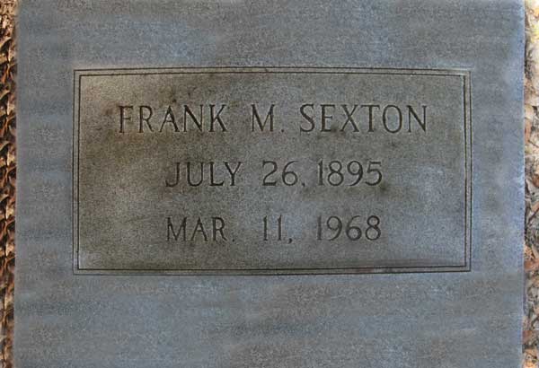 Frank M. Sexton Gravestone Photo