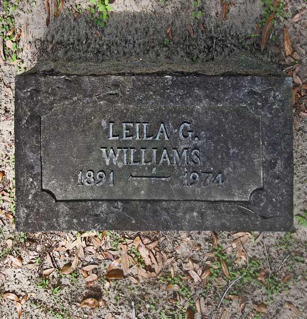 Leila G. Williams Gravestone Photo