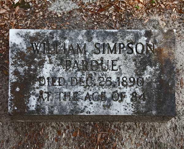 William Simpson Pardue Gravestone Photo