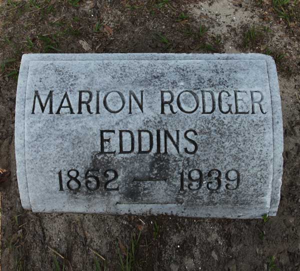 Marion Rodger Eddins Gravestone Photo