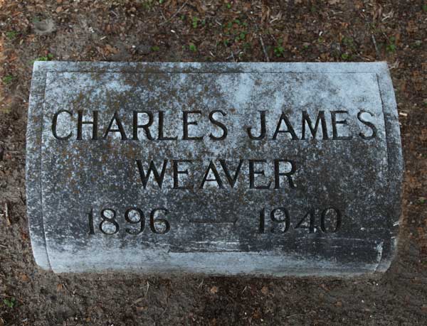 Charles James Weaver Gravestone Photo