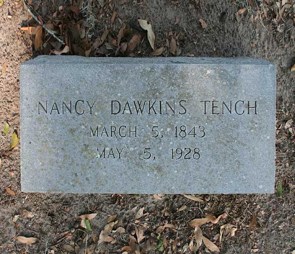 Nancy Dawkins Tench Gravestone Photo