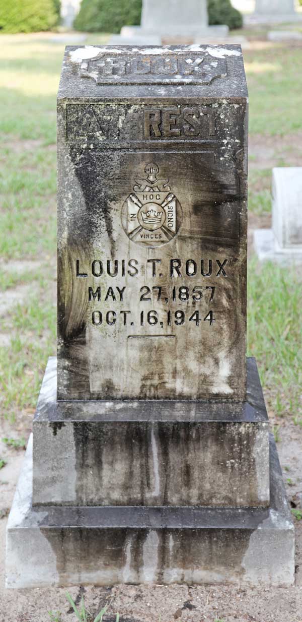 Louis T. Roux Gravestone Photo