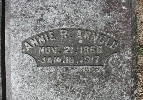 Annie R. Arnold Gravestone Photo