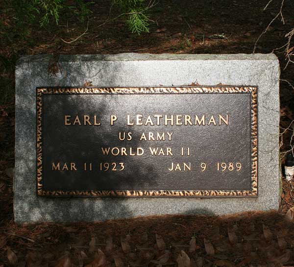Earl P. Leatherman Gravestone Photo