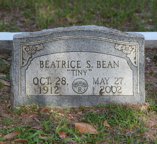 Beatrice S. Bean Gravestone Photo