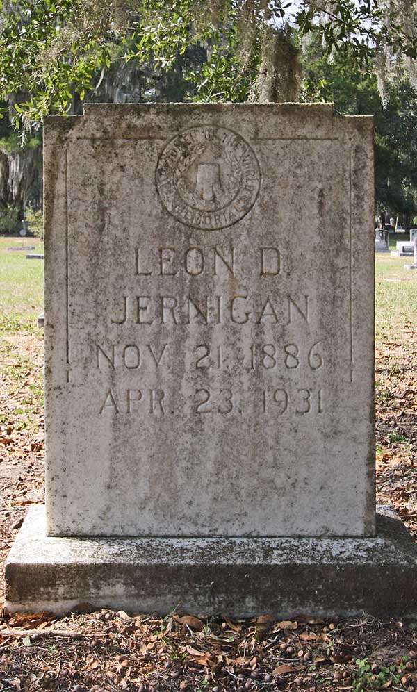 Leon D. Jernigan Gravestone Photo